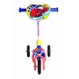 MUUWMI AU 506 KiddyScooter Racing 3-Rad Tretroller für Kinder ab 3 Jahren, Blau/Rot, LED-leuchtende Vorderräder, verstellbarer Lenker 58-68 cm, max. 20 kg