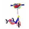 MUUWMI AU 506 KiddyScooter Racing 3-Rad Tretroller für Kinder ab 3 Jahren, Blau/Rot, LED-leuchtende Vorderräder, verstellbarer Lenker 58-68 cm, max. 20 kg