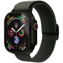 VONMÄHLEN Woven Loop für Apple Watch 40/41/42mm, Olive Black