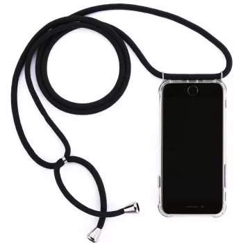 CYOO Necklace Case+ Handykette für Samsung Galaxy S10+ (G975F) - Schwarz Silikon (CY121017)