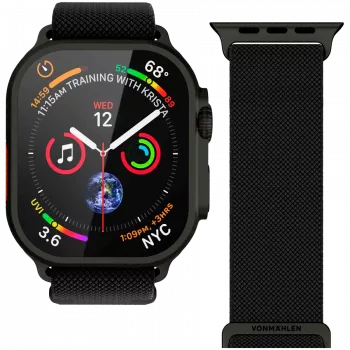 VONMÄHLEN Classic Nylon Loop 40, 41, 42mm Einheitsgröße Alle, Schwarz