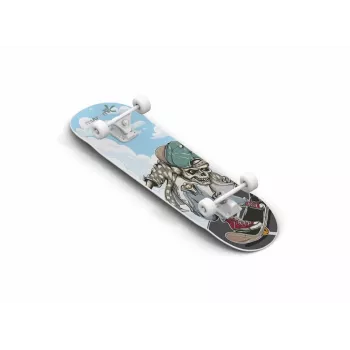 MUUWMI AU 540 Classic Skateboard ABEC 5 Totenkopf 31 inch x 8 inch