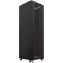 IT-BUDGET 19 inch Serverschrank SRK - 42U - 600x1000 mm - Glas-/Stahltüren - vormontiert - Schwarz 99ITB19SRK42610GSNM