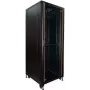 IT-BUDGET 19-Zoll-Server-Rack SRK 42U 800x1000 mm Glas-/Stahltür Schwarz Vormontiert