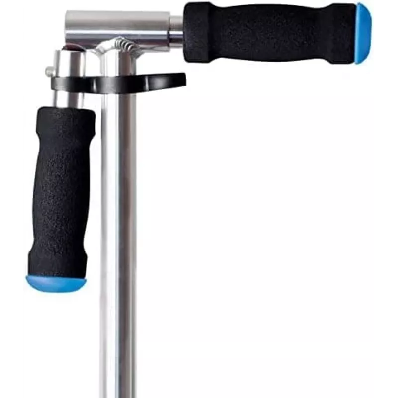 MUUWMI AU 522 Aluminium-Tretroller 205 mm Grün-Blau-Schwarz