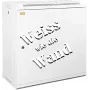 IT-BUDGET 19 inch Wandmontage-Netzwerkschrank SWA - 12U - 600x300 mm - Stahltür - Abnehmbare Seitenteile - Zubehörset - Reinweiß (90ITB19WS1263MW)