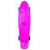 NORULES No Rules AU 349 Mini-Cruiser-Skateboard mit leuchtenden Rollen, Pink