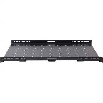 Rockstable RS19-SFH79 1U 19 inch Schwerlast-Festeinlegeboden, SPCC-Stahl, Schwarz, 60 kg Traglast