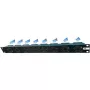 Liebernetz 19 inch 1U Rack-Lüftereinheit, horizontale Ansaugung, 95 m³/h, 12V DC, 34 dB, Schwarz (90LN19LUE1HE8B)