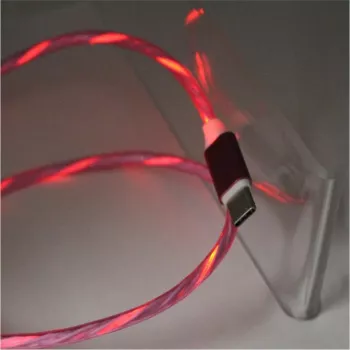 CYOO Flow Light Micro-USB-Ladekabel 1m Pink mit fließendem Lichteffekt CY121350