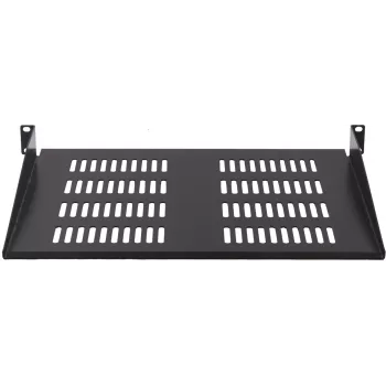 Rockstable RS19-FH18 19 inch 1U Festboden 400mm Tiefe 25kg Traglast Schwarz