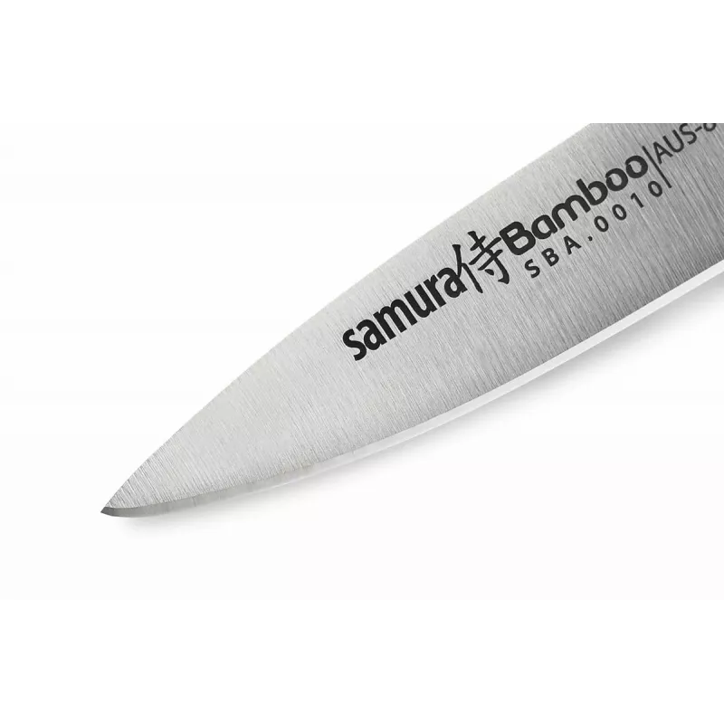 Samura Harakiri Schälmesser 80 mm AUS-8 Edelstahl Schwarz