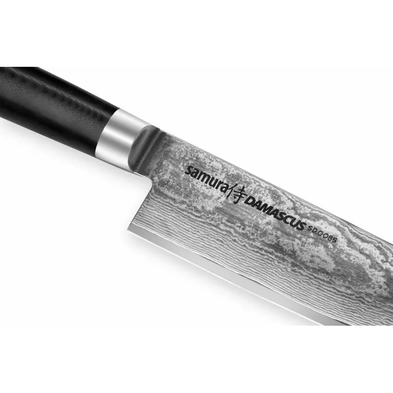 SAMURA Damascus Kochmesser 200 mm, VG-10 Kern, 67-Lagen-Stahl, G-10 Griff