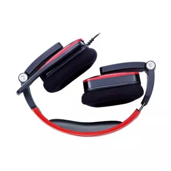 Thermaltake Tt eSPORTS SHOCK Gaming-Headset - Royal Red, kabelgebunden 3,5 mm, Over-Ear, einziehbares Mikrofon, faltbar