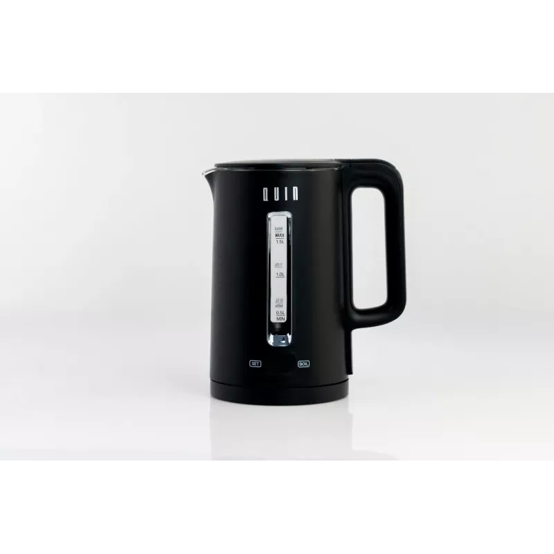 QUIN KTL-202 Elektrischer Wasserkocher, 1,5 L, Schwarz