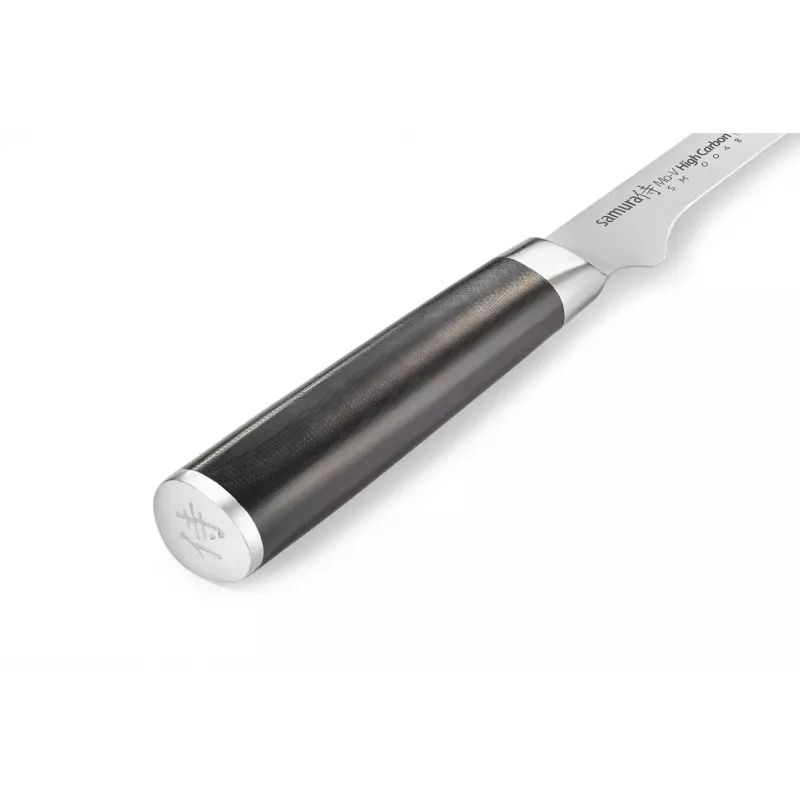 SAMURA Harakiri Flexibles Filetiermesser 218 mm AUS-8-Stahl, schwarzer ABS-Griff