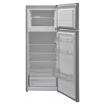 SHARP SJ-FTB01ITXSE-EU Freistehender Kühl-Gefrierschrank, 171 L, Silber