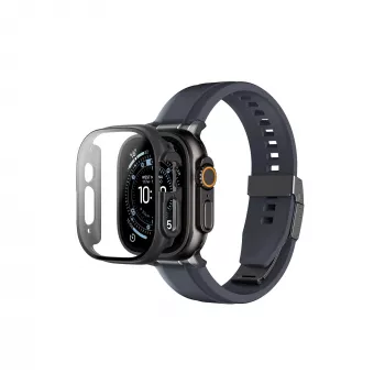 AMAZINGTHING Radix Vollschutzgehäuse mit Panzerglas für Apple Watch Ultra 3 49mm – Schwarz
