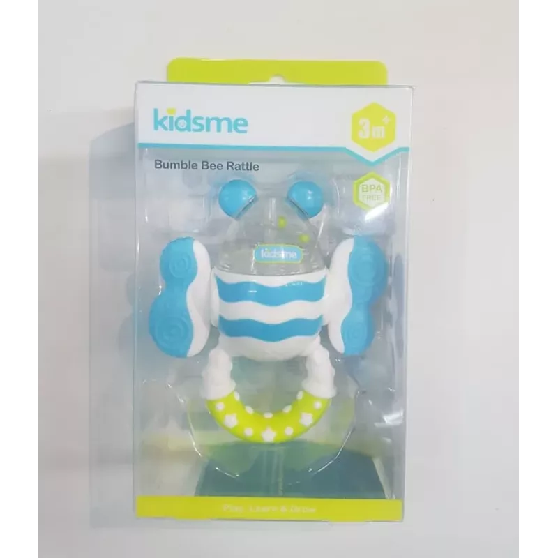 Kidsme Bumble Bee Beißring & Rassel, 3M+