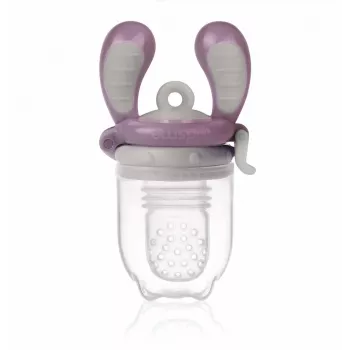 Kidsme Food Feeder Medium Plum - Baby Obst- und Gemüsebeißring, 4m+