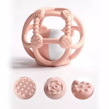Kidsme Silikon-Beißball, Rosa