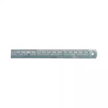 C.K Tools Edelstahl-Lineal, 150 mm / 6 Zoll, mm- und Zoll-Teilung (T3530 06)