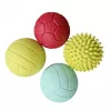 Gerardo's Toys GT7710 Baby-Massage- und Sensorikball-Set, 4 Stück, verschiedene Texturen und Farben, ab 6 Monaten