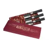 SAMURA Blacksmith 3-teiliges Messerset - Kochmesser, Universalmesser, Officemesser - AUS-8-Stahl, G-10-Griffe