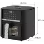 QUIN YJ-6505ADV Digitale Heißluftfritteuse 6,5L Schwarz