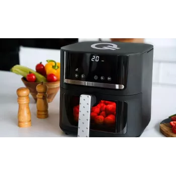 QUIN YJ-6505ADV Digitale Heißluftfritteuse 6,5L Schwarz