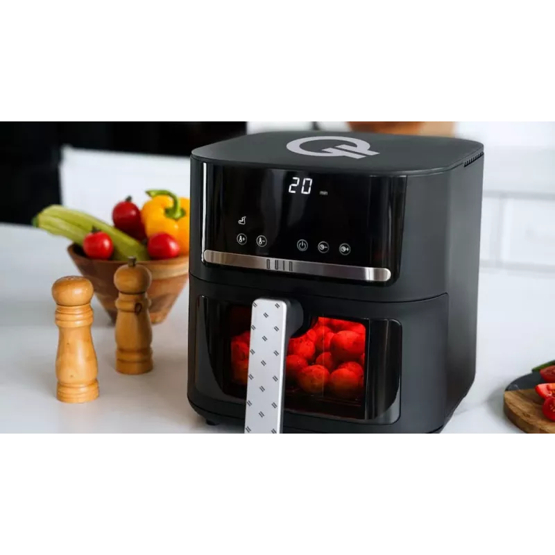 QUIN YJ-6505ADV Digitale Heißluftfritteuse 6,5L Schwarz
