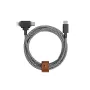 Native Union Belt Cable Duo USB-C zu USB-C/Lightning geflochtenes Kabel 1,5 m Schwarz