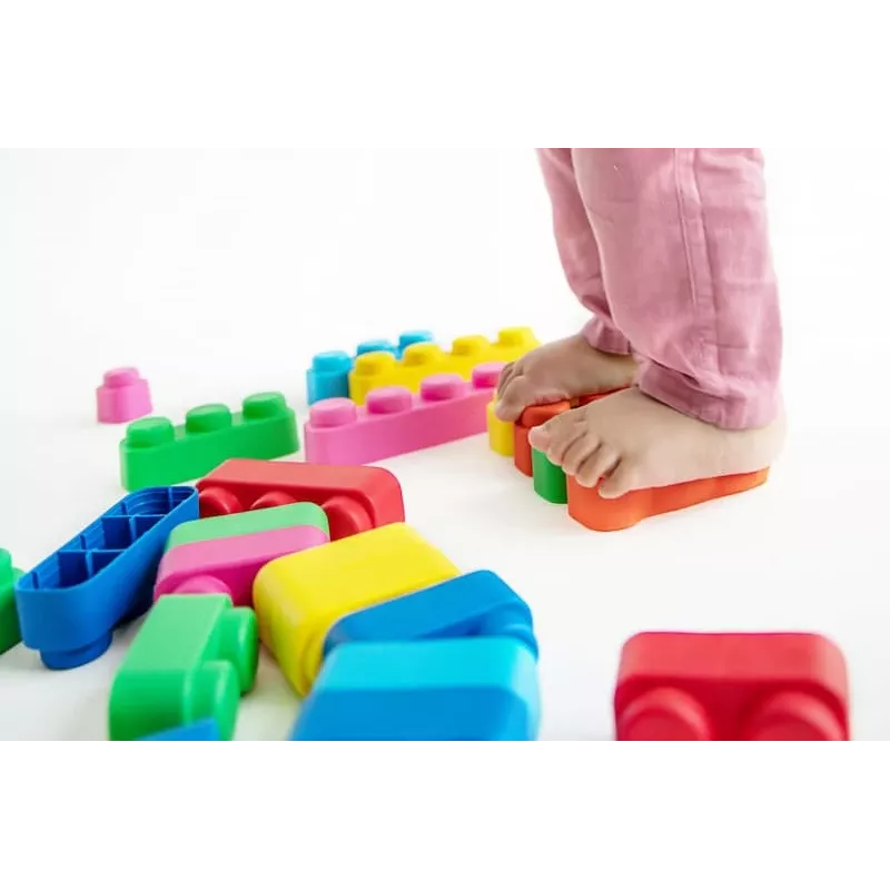 Gerardo's Toys GT3105 Weiche Bausteine Set, 42 Teile, EVA-Schaum, Mehrfarbig, für Kinder ab 12 Monaten