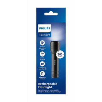 PHILIPS LED-Taschenlampe SFL7003R/10 Schwarz
