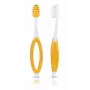 Kidsme 3-Stufen Baby-Zahnbürsten-Set mit Sicherheitsschild, Aqua