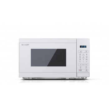 Sharp YC-MG02E-C 2-in-1 Kombi-Mikrowelle mit Grill, 20 L, 800 W, Creme