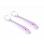 Kidsme Baby-Entwöhnungslöffel, 2er-Pack, Lavendel, lebensmittelechtes Silikon, ab 4 Monaten