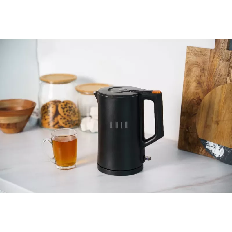 QUIN KTL-101 Elektrischer Wasserkocher, 1,5 L, Schwarz