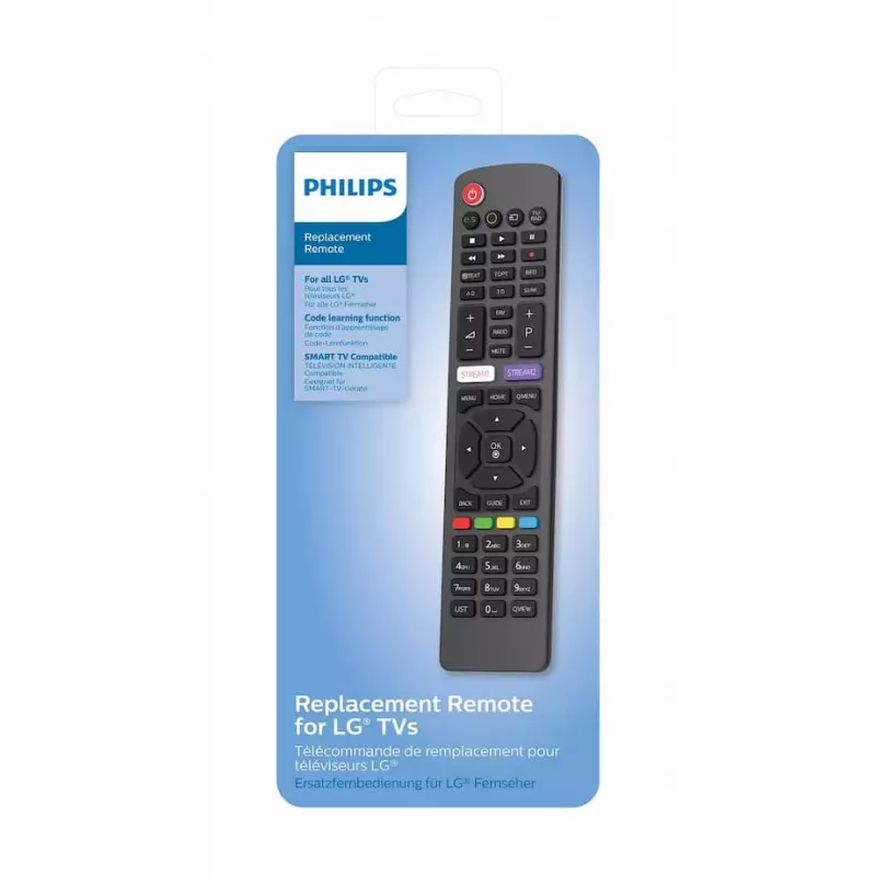 Philips SRP4030/10 Universal-Fernbedienung - 8-Geräte-Infrarot, vorprogrammiert, Schwarz