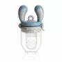 Kidsme Food Feeder Medium Azure – Silikon Baby Obst- & Gemüsebeißring, 4m+
