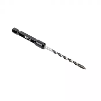 C.K Tools T3115 040 Mauerbohrer 4 mm, 1/4 Zoll Sechskantschaft, Wolframcarbid-Spitze, 40CR-Stahl