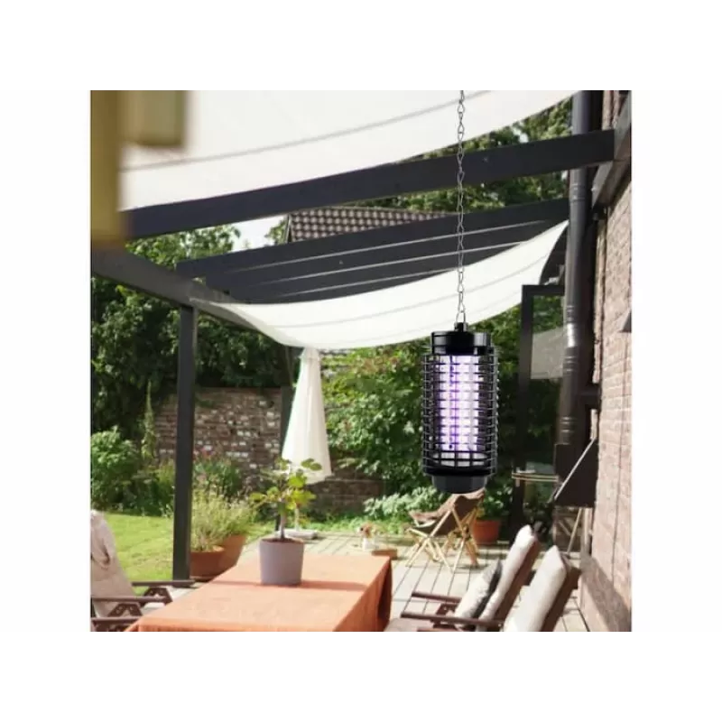LUMIO Mücken-Killerlampe, 1,2 W, 230 V, 30 m² Abdeckung, UV-Licht, Elektrogitter, Schwarz