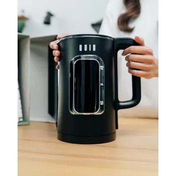 QUIN KTL-303 Elektrischer Wasserkocher, 1,5 L, Schwarz