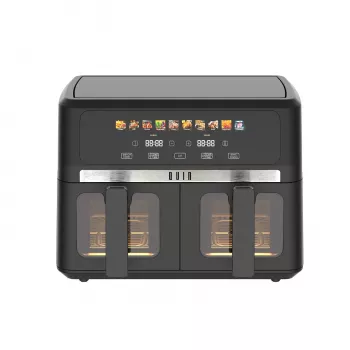 QUIN 9L Digitale Heißluftfritteuse 1800W Schwarz