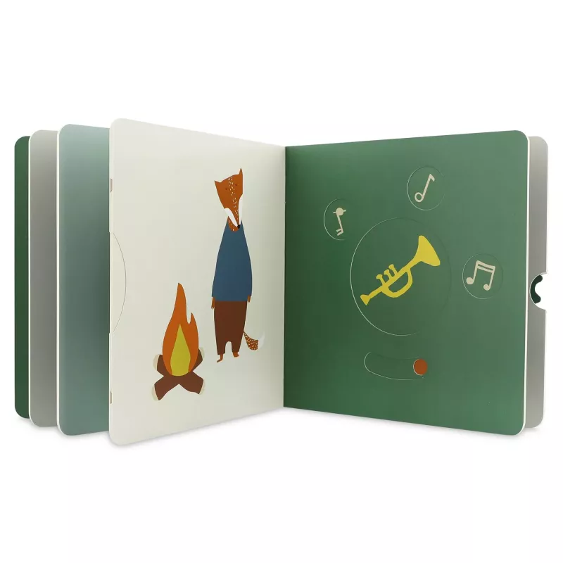 Trixie Mr. Fox Baby-Aktivitätsbuch mit beweglichen Elementen, 12m+