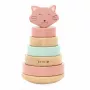 TRIXIE Cat Activity Fun Board Strategie-Spiel Pyramide, Holz Intelligenzspielzeug für Katzen, ab 12 Monaten