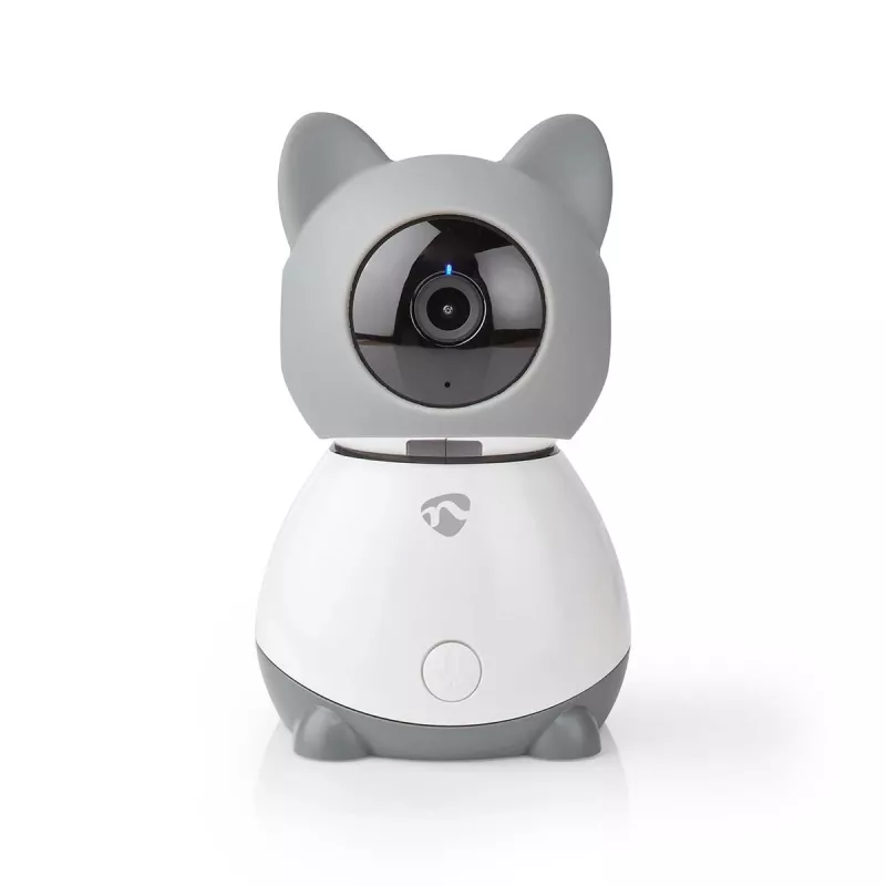 Nedis WIFICI30CGY Innenbereich kabellose IP-Überwachungskamera – 720p HD, Nachtsicht, Zwei-Wege-Audio