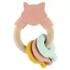 TRIXIE Holz- und Silikon-Beißring für Katzen, mit Katzenminze, 13 cm