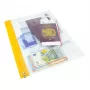 Rapesco Zippi Bags A5+ Reißverschlussbeutel, 250 x 195 mm, transparent mit blauem, orangem, grünem, rotem, gelbem Rand, 5er-Pack 1502