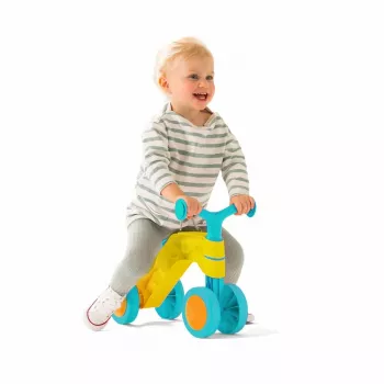 Chillafish Itsibitsi 4-Rad-Laufrad für Kleinkinder, Gelb/Hellblau, 1-3 Jahre